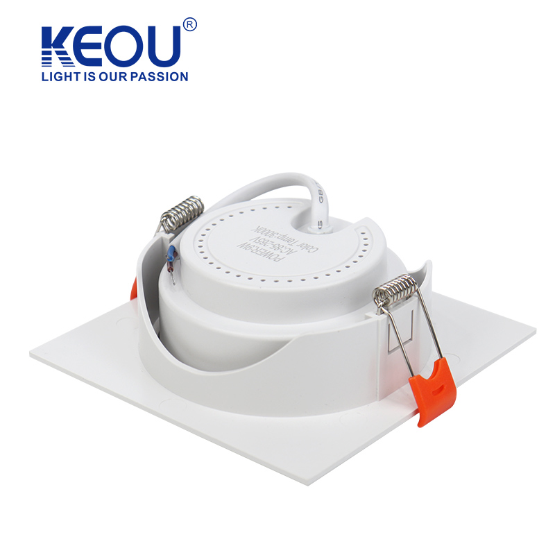 Recessed ካሬ ፒሲ ስፖት ብርሃን