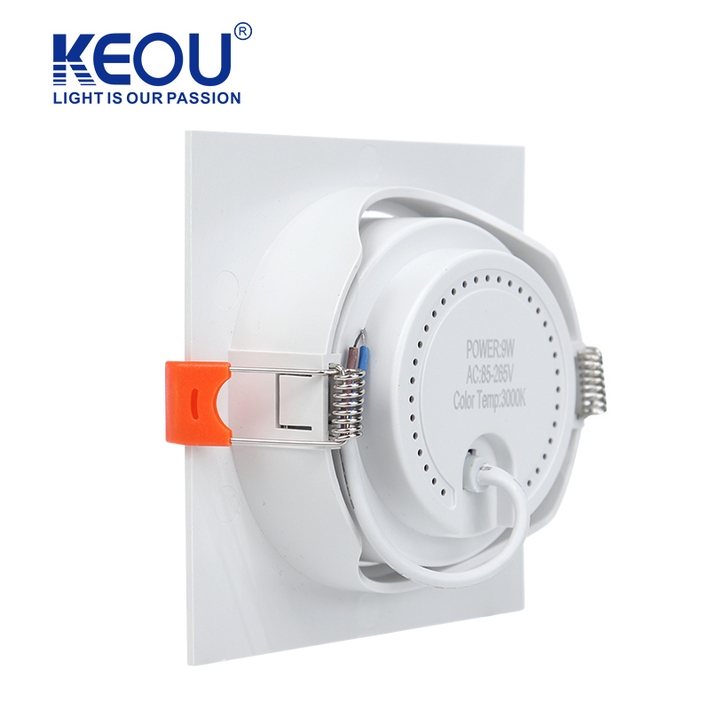 Recessed ካሬ ፒሲ ስፖት ብርሃን