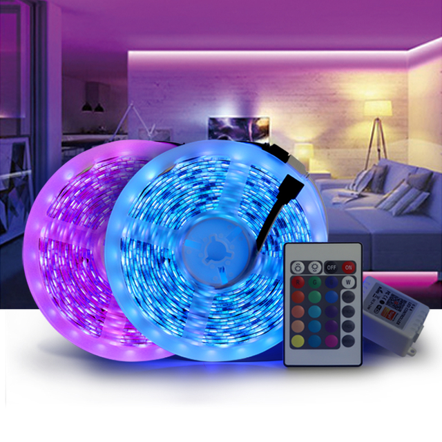 รีโมทคอนโทรล RGB LED Strip Light