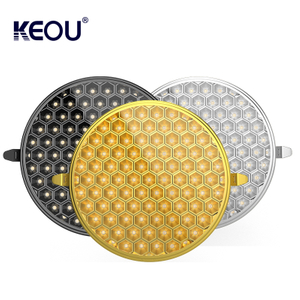 Anti Glare Embotado Panel Redondo Luz rehegua